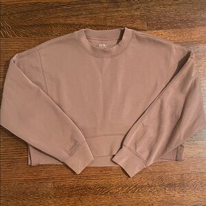 Abercrombie & Fitch Tan Crop Sweater YPB Line